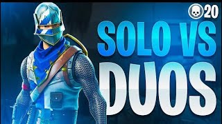 SOLO VS DUO 20 KILL DUB FORTNITE BATTLE ROYALE