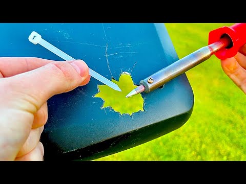 Ingenious way to repair broken plastics with plastic welding