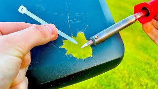 Ingenious way to repair broken plastics with plastic welding method screenshot 4