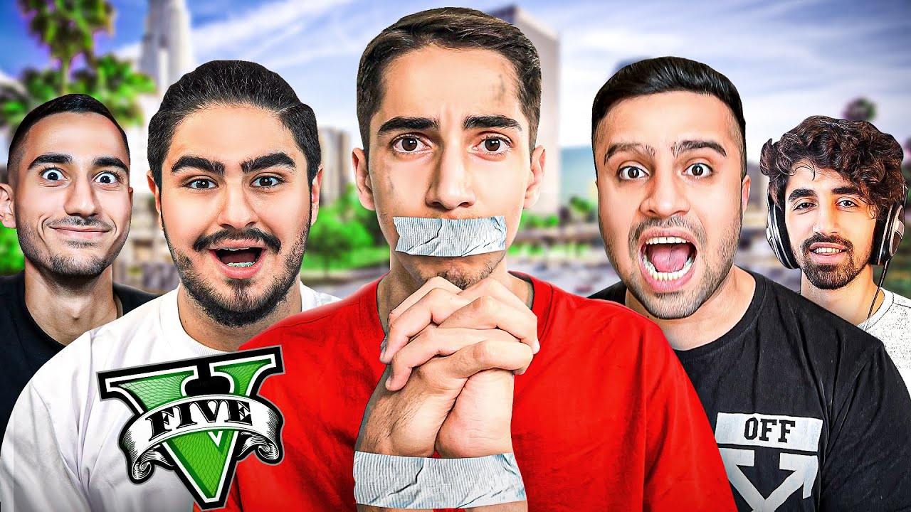 یوتیوبر ها ۲۴ ساعت زندگی من در جی تی ای کنترل میکنند 🤪🔥