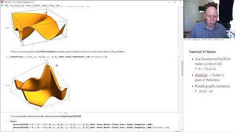 Mathematica Tutorial 11 - Using Functions to Create Curves, Surfaces, and Shapes in 3D