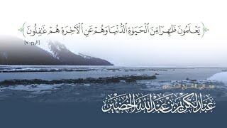 {يَعْلَمُونَ ظَاهِرًا مِّنَ الْحَيَاةِ الدُّنْيَا وَهُمْ عَنِ الْآخِرَةِ هُمْ غَافِلُونَ}