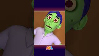 Two Zombies fell down and danced around #shorts #youtubeshorts #halloween #kidssongs