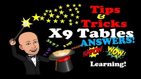 ×9 tables tips & tricks for answers! Maths.