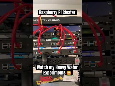 Raspberry Pi Cluster for Cold Fusion Experiments #deuterium #electrolysis #shorts  #raspberrypi