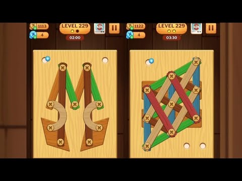 Screw Puzzle: Wood Nut & Bolt - Level 229