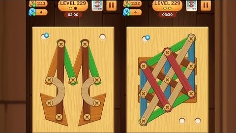 Screw Puzzle: Wood Nut & Bolt - Level 229