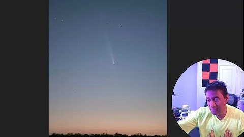 You can take a picture of Comet A3 with your cell phone