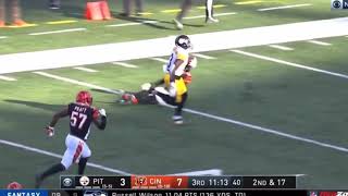 Devlin Hodges 79 Yd TD to James Washington | Steelers Vs Bengals Week 12 Highlights | #NFL