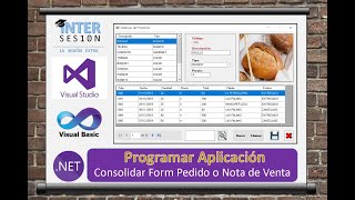 Visual Basic .NET #14 Consolidar Formulario de Pedido o Nota de Venta.