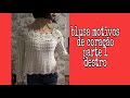 Blusa de croche motivos de coração  parte 1/3