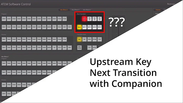 Controlling ATEM Upstream Keyers with Bitfocus Companion
