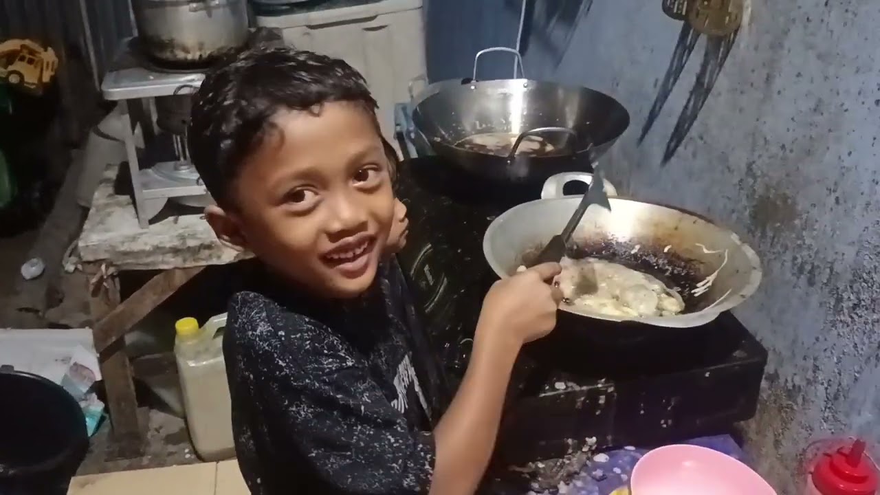 Galang goreng telur sama dela