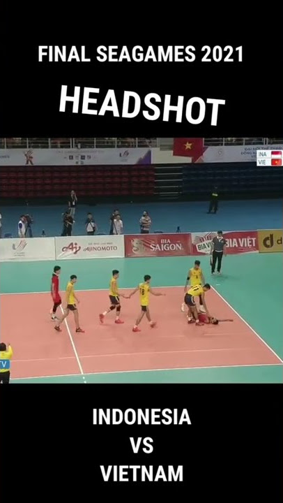 Smash Farhan Halim (14) HEADSHOT - Final Indonesia vs Vietnam - Sea Games 2022 Volleyball Voli