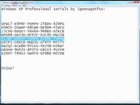 Windows Xp Sp2 Activation Key