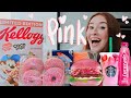 I ONLY ate PINK Food for 24 HOURS challenge!!!