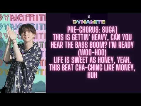 BTS Dynamite Lyrics English