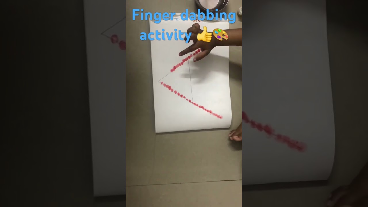 How to do finger dabbing activity 