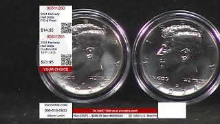 2024 Kennedy Half Dollar - Custom Roll - 10 P - 10 D & 2024 Kennedy Half Dollar - P D & Proof