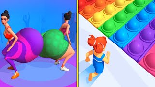 Twerk Race 3D Levels 103 - 104 Vs Pop It Run Asmr Level 91 Gameplay All Levels Raji Gaming