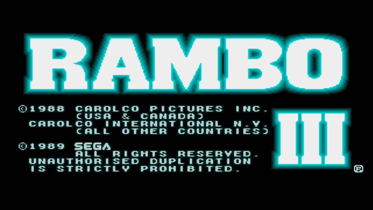 Rambo III (1989) - Longplay (Sega Genesis) (Non Commentary) (4K)