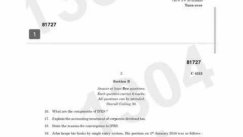 Calicut University Second Semester BBA and B com Financial Accounting previous question paper
