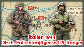 Italien 1944: Dtsch. Fallschirmjäger vs US-Ranger - Schlacht von Cisterna / Battle of Anzio Nettuno