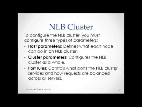 MOAC 70-412 R2 - Chapter 1 - Configuring Network Load Balancing