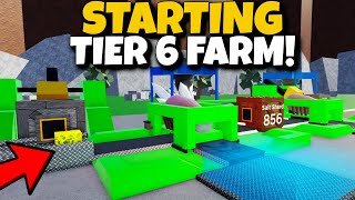 BUILDING MY NEW TIER 6 FARM TO GET SUPER RICH Factory Simulator Roblox