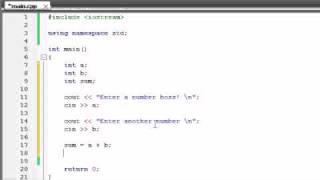 Buckys C++ Programming Tutorials - 5 - Creating a Basic Calculator screenshot 1