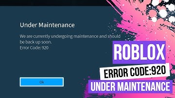 Why Cant I Sign Into My Roblox Account? Is Something Wrong With Roblox? Error Code:920 #RobloxDown