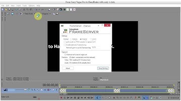 Vegas2HandBrake optimized