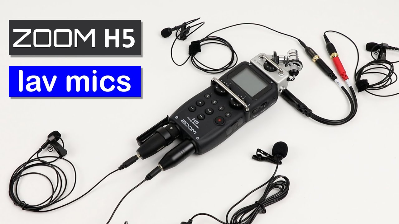 Zoom H5: Connecting Lav Mics  Adapters and Settings 