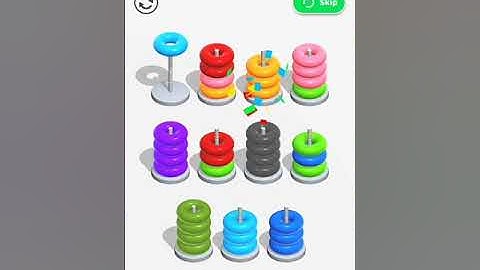 solve and solution color game hoop stack  level 170