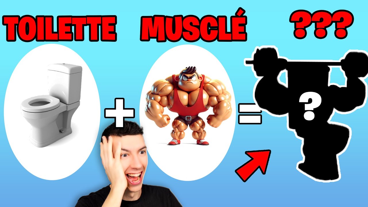 J'ai fusionné TOILETTE et MUSCLÉ pour créer une CRÉATURE pour COMBATTRE LES ENNEMIS sur Animash