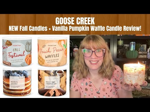 GOOSE CREEK NEW Fall Candles + Vanilla Pumpkin Waffle Candle Review!