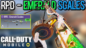 *FREE* RPD EMERALD SCALES BLUEPRINT GAMEPLAY in COD MOBILE | Season 5 Seasonal Challenge CODM