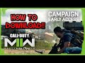 How to download the mw2 campaign early on pc battlenet steam xbox  playstation mwii campaign