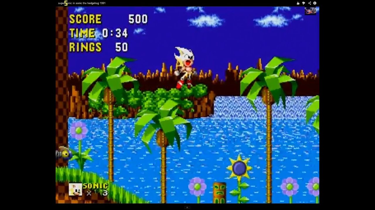 super sonic in sonic the hedgehog 1991 