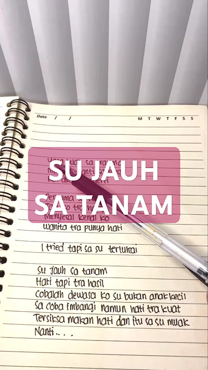 SU JAUH SA TANAM HATI TAPI TRA HASIL 'Nan Ko Paham - BLG Rap Cover' || Lirik Su Jauh Sa Tanam