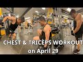 CHEST &amp; TRICEPS WORKOUT on APR 29 at Fit 4 Less Gym | LET&#39;S GET FIT THIS YEAR