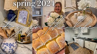 SPRING 2024 DITL | SHOP, HAUL, CLEAN & DECORATE | SPRING 2024 DECORATE WITH ME | SPRING DECOR 2024