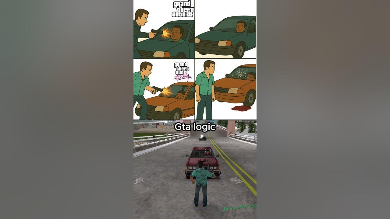 gta logic😂. #gta3 #gtavicecity #gta6 #meme