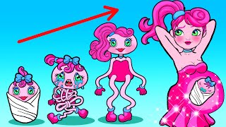 Mommy Long Legs Sad Origin - Good Squid Game and Baby Long Legs | Paper Dolls Story Animation