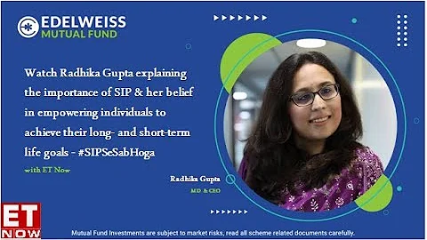 Watch Radhika Gupta explaining the importance of SIP & her belief in empowering individuals to achie