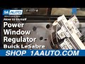 How To Install Replace Rear Power Window Regulator Buick LeSabre 2000-05 1A Auto