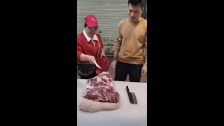 # cooked pork # home kitchen chef knife