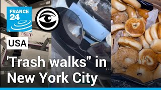 USA: 'Trash walks' in New York City to make people aware of the wastefulness • The Observers