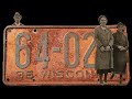 Ръждясала плоча от Уисконсин от 1936 г реставрация Ръждясала плоча от Уисконсин от 1936 г реставрация