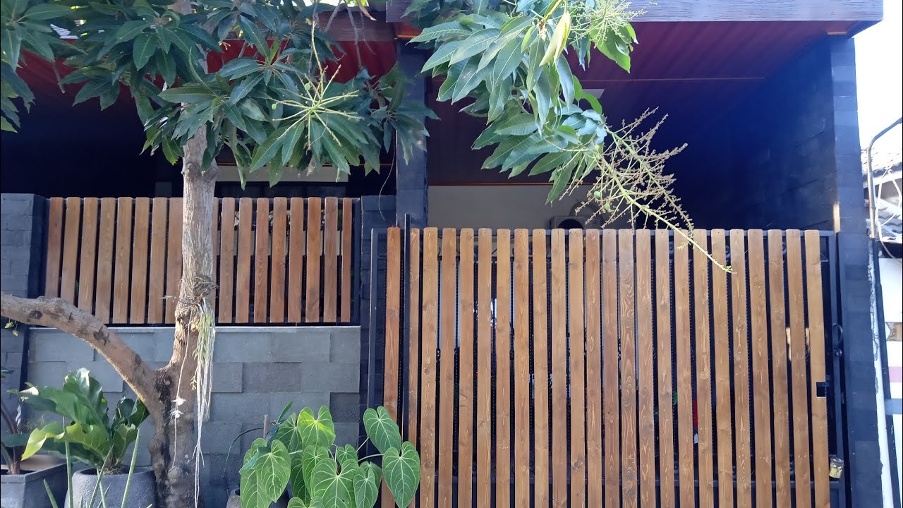 Kayu pallet / Jati Belanda untuk pagar minimalis YouTube